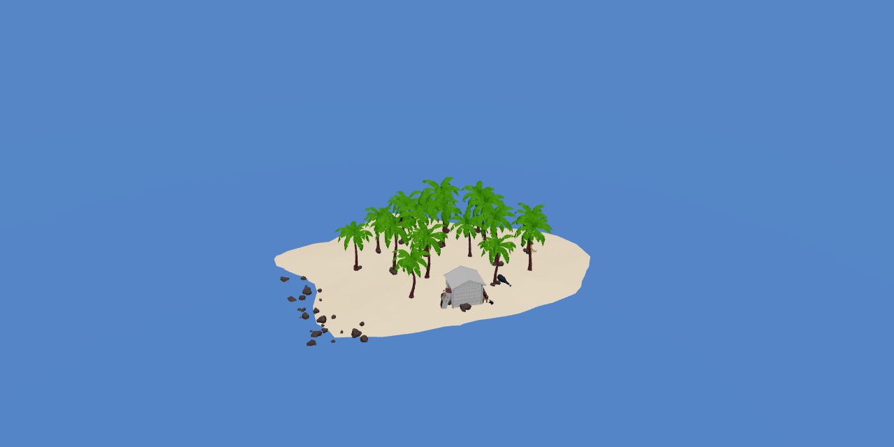 Desert Island location in How to Fish